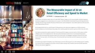 Retail Today's Q3 Executive Roundtable Highlights Power of AI in Retail, Features Insights from Digital Wave Technology's CEO Lori Schafer