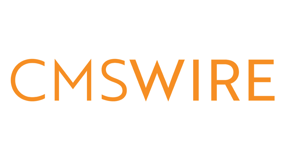 CMSWire logo in bold orange letters on a white background, conveying a clean and modern design.