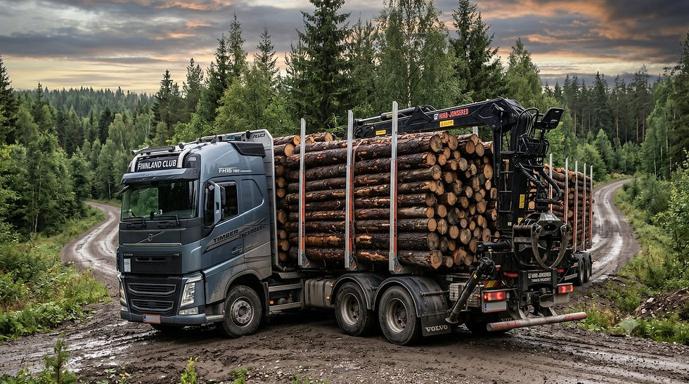 Finnlands Timber Trucks: 76 Tonnen, 780 PS und ein virales Video