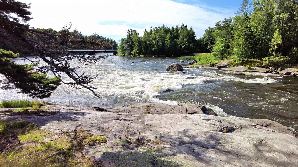 Stromschnellen der Kymijoki im Naturschutzgebiet Langinkoski