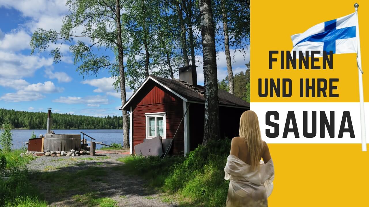 Traditionelle finnische Blockhütte (Mökki) im Wald – Sinnbild für Finnland im Herzen und das Zuhause im Norden