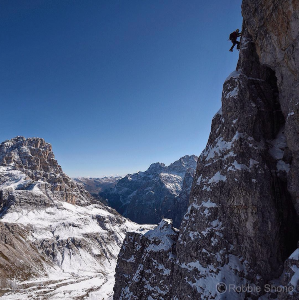 Researching in the Dolomites, Italy.