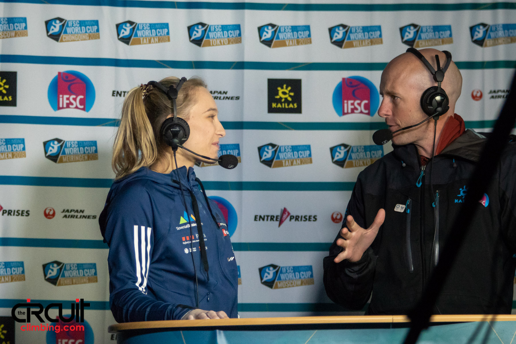 Live interview with Janja Garnbret.