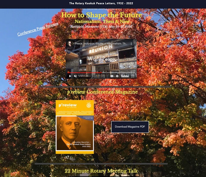 "Spellbinding Rotary video talk!" R. Schulte