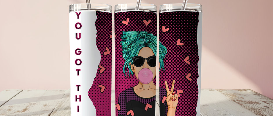 Tumbler 20 oz - Style pop art