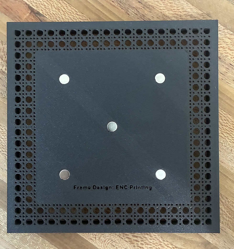 Thumbnail: 2"x2" Magnet Frame (Rattan)