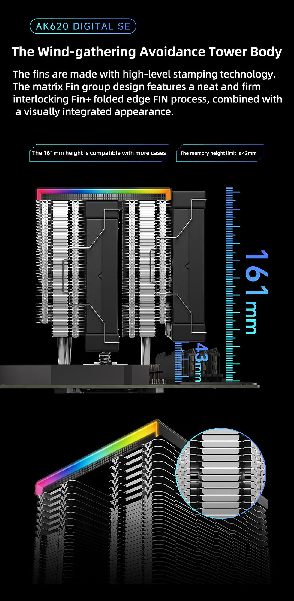 Thumbnail: DeepCool AK620 Digital CPU Cooler 6 Heat Pipe X79 X99 Processor Cooling Radiator