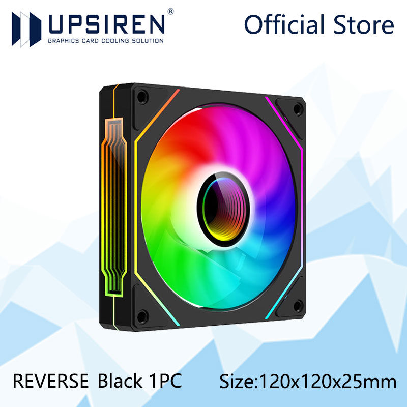 Thumbnail: UPSIREN UF-1 PRISM 4 PRO Computer Chassis Fan 12cm ARGB 4 Pin PWM Quiet Cooling 