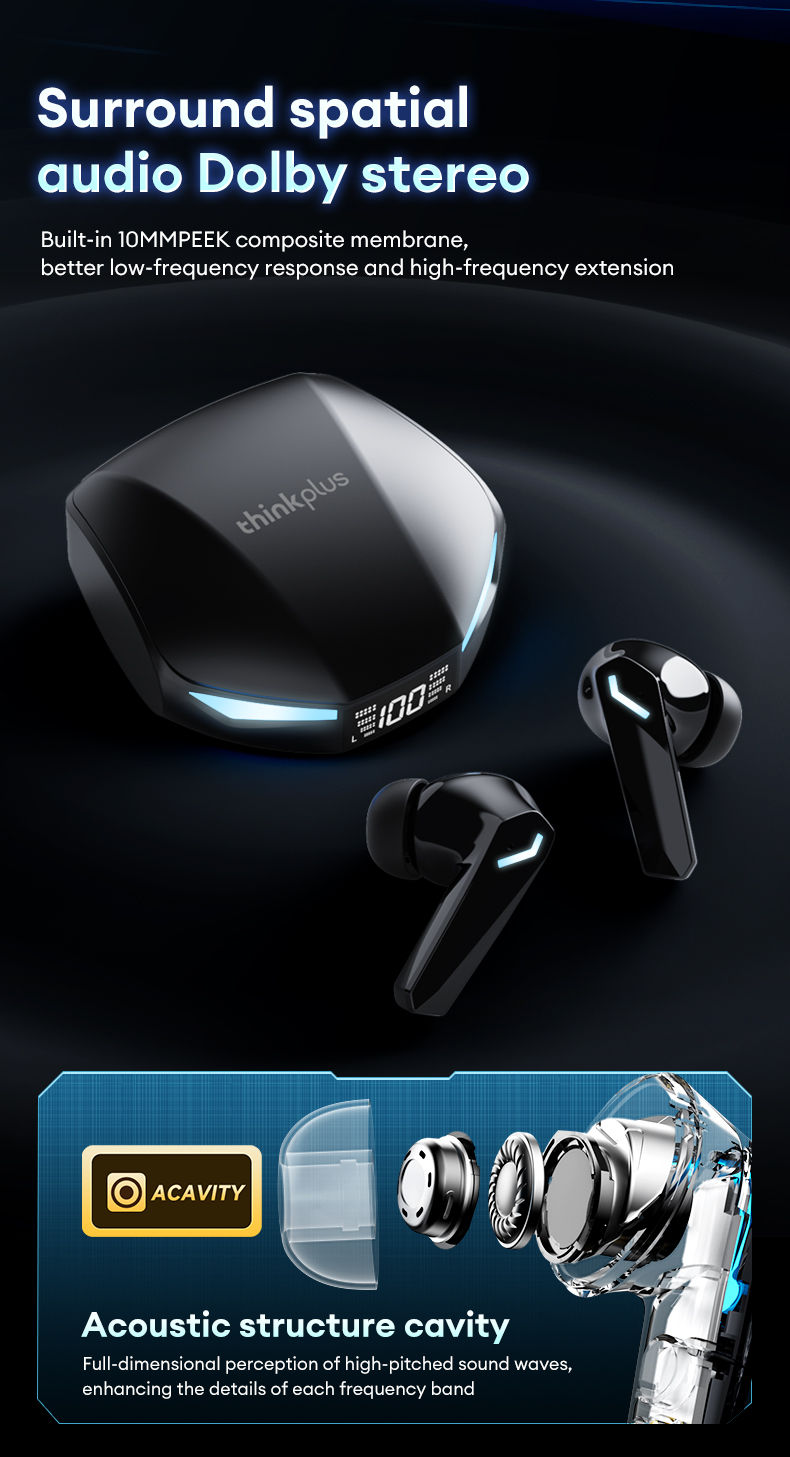 Thumbnail: Original Lenovo XT53 Earphone Wireless