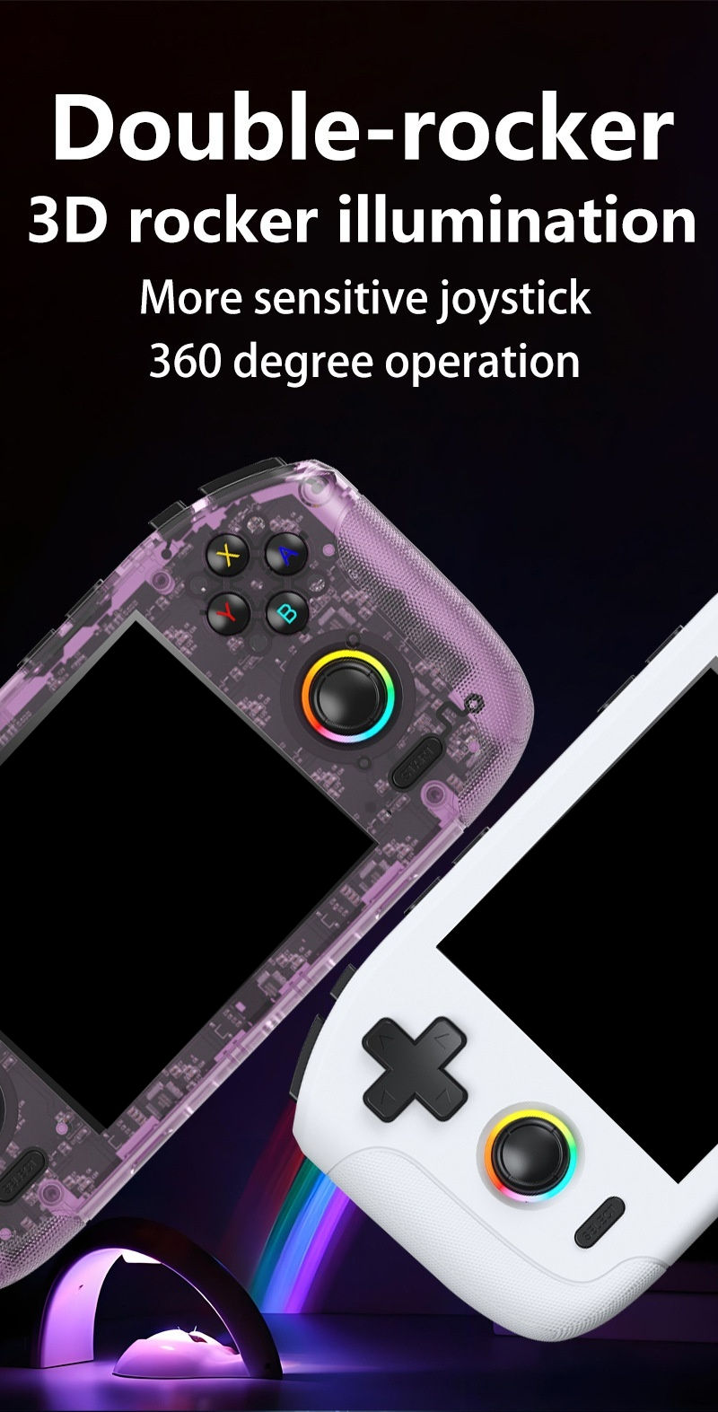 Thumbnail: Retro Handheld Game Console portable Gaming Console 64GB Open-Source Linux 3.5 I