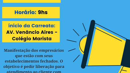 Comerciantes e lojistas se reunirão nessa sexta feira para realizar uma manifestação pacíficifica