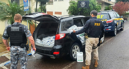PRF e BM prendem contrabandista com meia tonelada de agrotóxicos em Lajeado