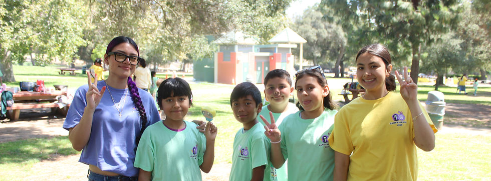 Campers and Counselors at the park!