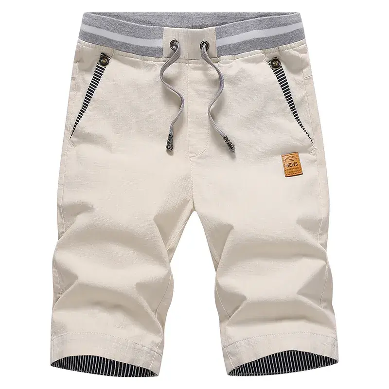 Miniatura: Linen Mens Shorts Newest Summer Casual Shorts Men Cotton Fashion Men Short