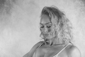 Portrait image in black and white