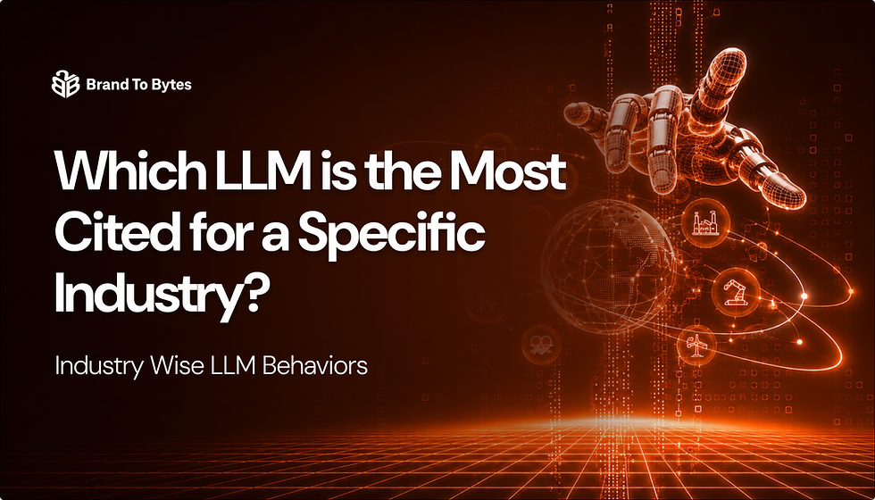 Which LLM is the Most Cited for a Specific Industry? Industry Wise LLM Behaviors