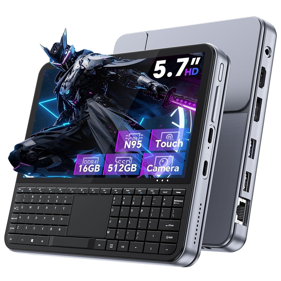 サムネイル： Mini PC Laptop 5.7" Touchscreen Handheld Computer Window 11 Pro,intel N95