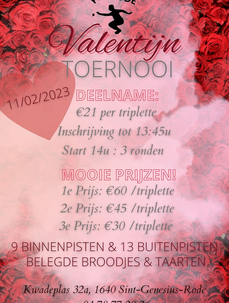 Valentijn toernooi triplette