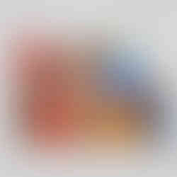 A full Velora packaging lineup featuring four sculptural vessels in red, coral, blue, and golden orange arranged with textured brown boxes in a clean studio composition.