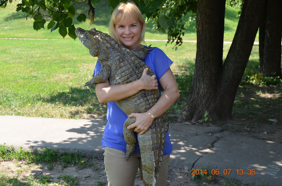 Злата Олеговна Рапова и ее крокодил