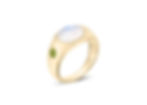 Thumbnail: 14K vermeil Jeanie ring with moonstone and peridot