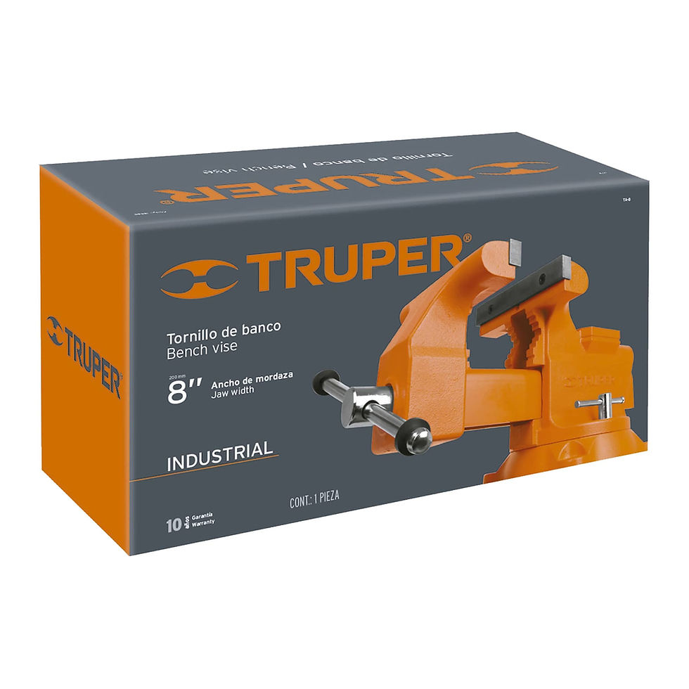 Miniatura: Tornillo de banco 8" uso industrial de hierro nodular