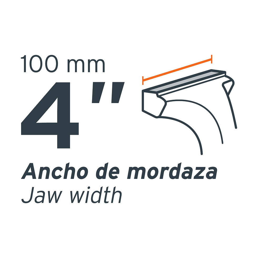 Miniatura: Tornillo de banco 4" tipo europeo de hierro nodular, Truper