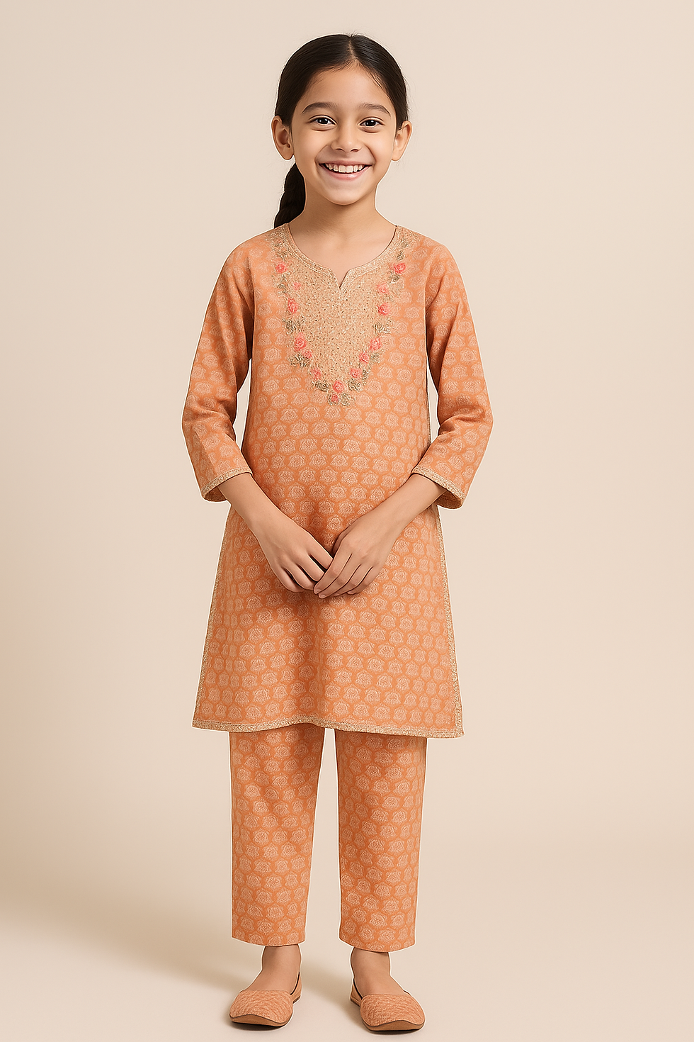 Girls' Kurti with Pants Set