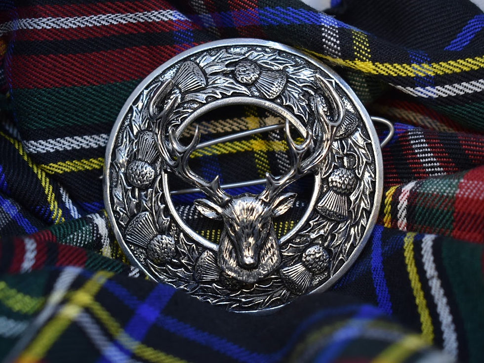 Thumbnail: Nagle Large Brooch Pewter
