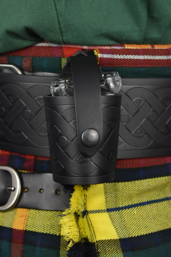 Thumbnail: Boot Shot Glass & Leather Holder