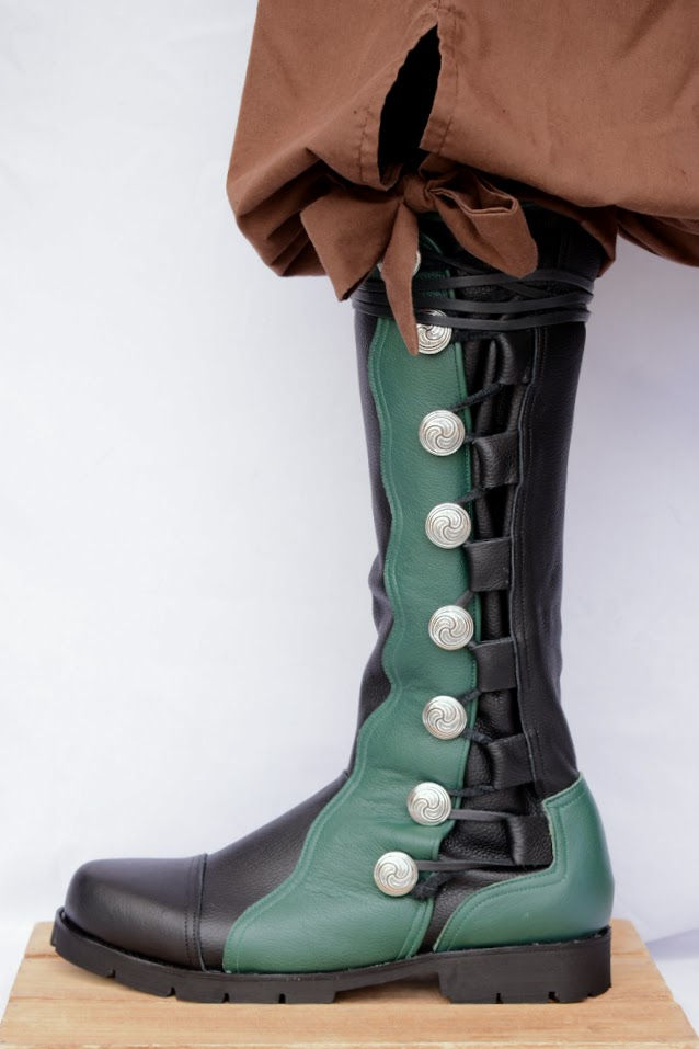 Thumbnail: King Richard 8 Concho Boots Green