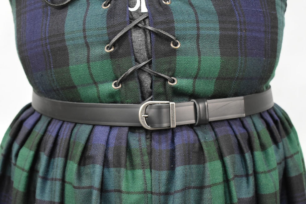 Thumbnail: Black Leather Belt Display