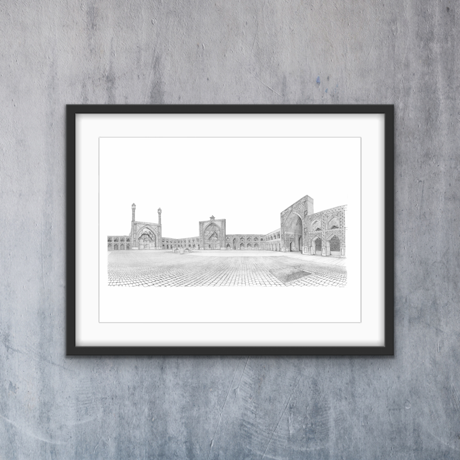Thumbnail: Jameh Mosque of Isfahan, Iran  - Series of 50 Prints