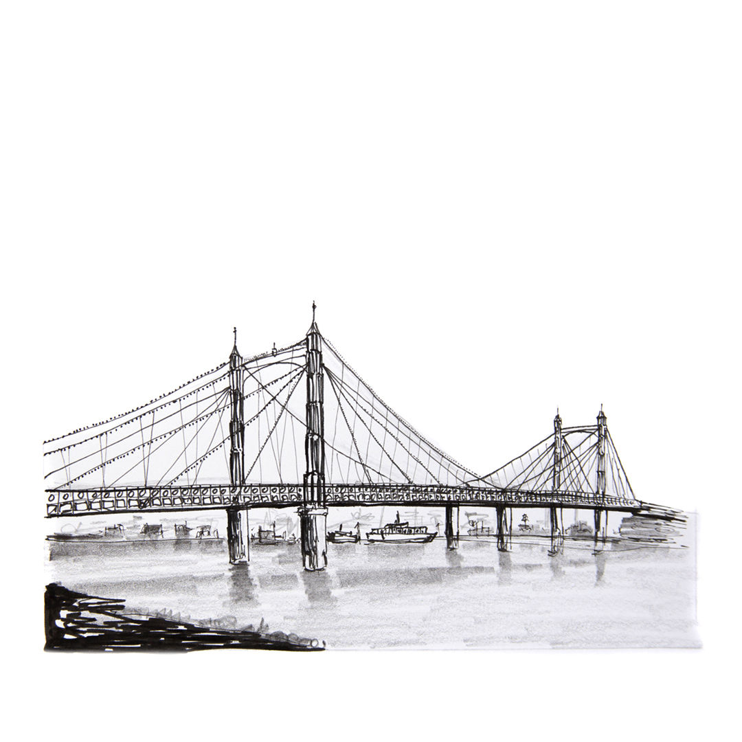 The Albert Bridge, London, UK - Series of 50 Prints