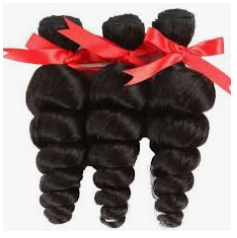 Thumbnail: Brazilian Loose Wave 100% Human Hair Bundles