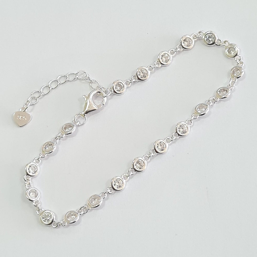 Miniatura: 5PL1136 - Pulseira riviera zircônias 4mm com cravação inglesa
