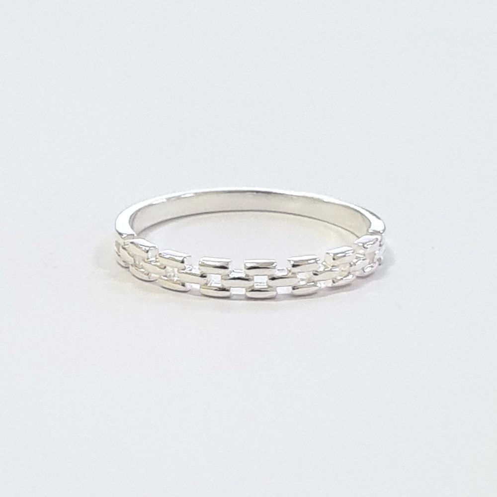 5AN1396 - Anel estilo elos de corrente liso