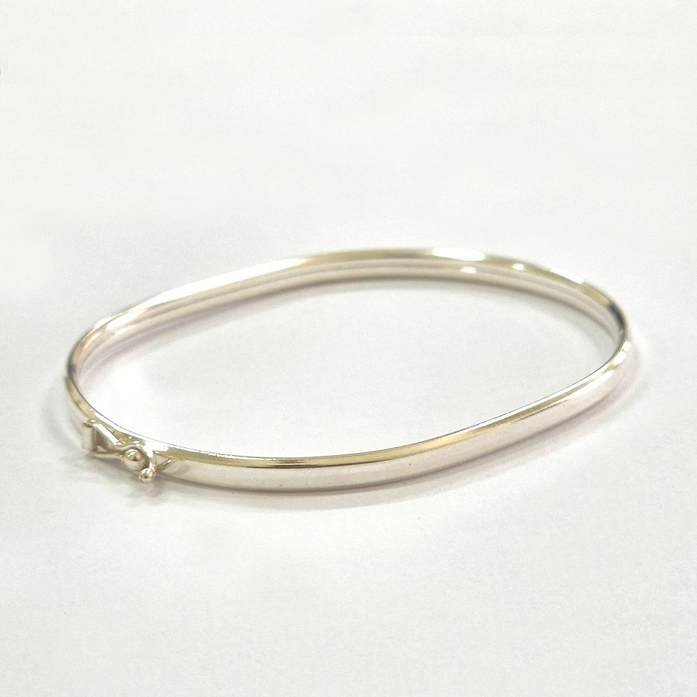 Miniatura: 13BA2096 - Bracelete aro retangular chanfrado 3,7mm - 52x63mm