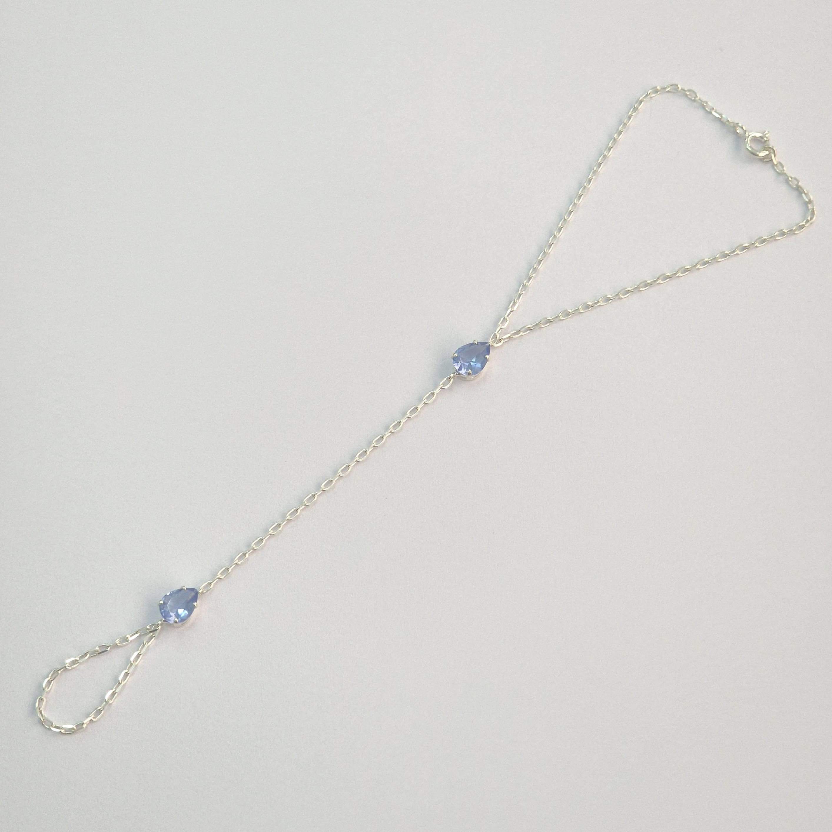 1PL2225 - Pulseira Jade com 2 zircônias gota