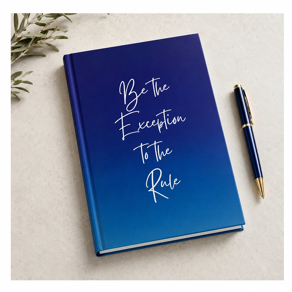 Thumbnail: Be the Exception journal designed for those pursuing self-awareness, purpose, and a life shaped from the inside out.