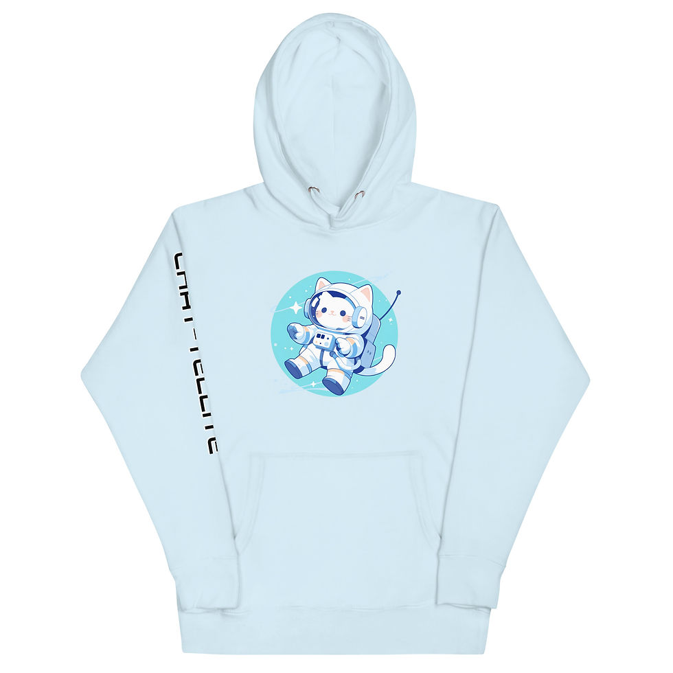 Miniature : 🛰️ Chat-tellite hoodie : le sweat qui fait miaou dans les étoiles