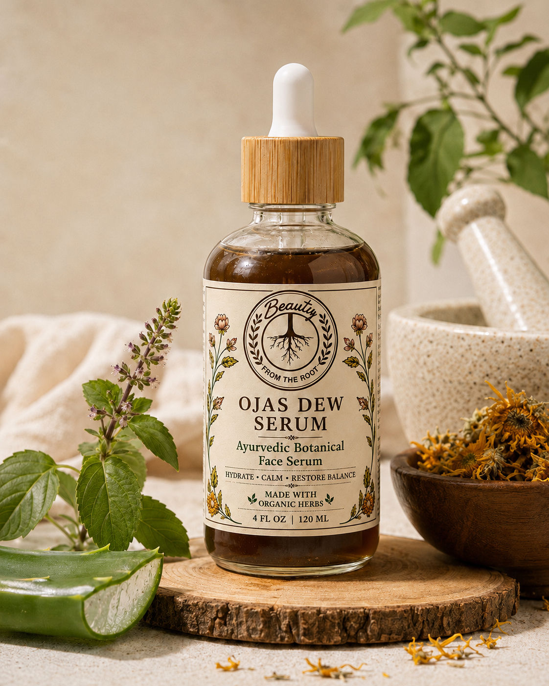 Ojas Dew Serum - Ayurvedic Botanical Face Serum