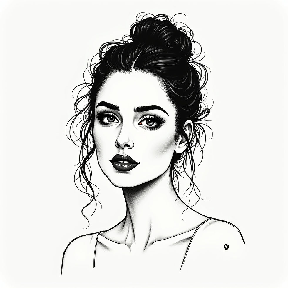 Detailed Ink Portrait