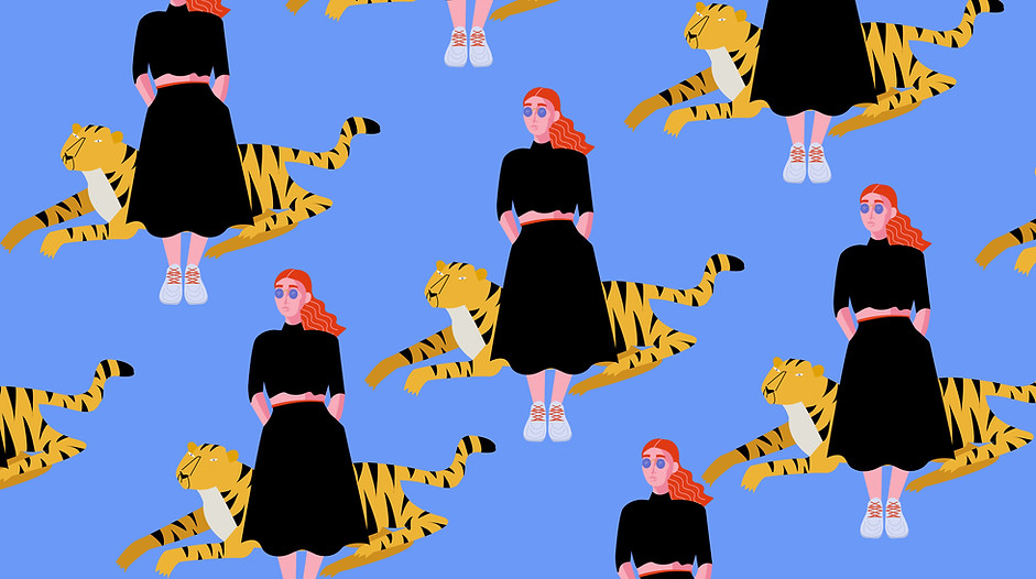 Girl with Tiger