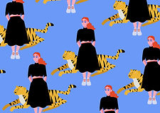 Chica con Tiger