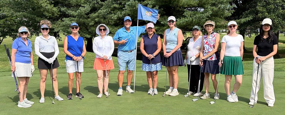 WCGA members with PGA Pro Scott Peterson at Clustered Spires