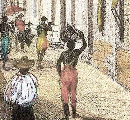 Miniatura: Rio de Janeiro, pintura de rua da cidade datada de 1850