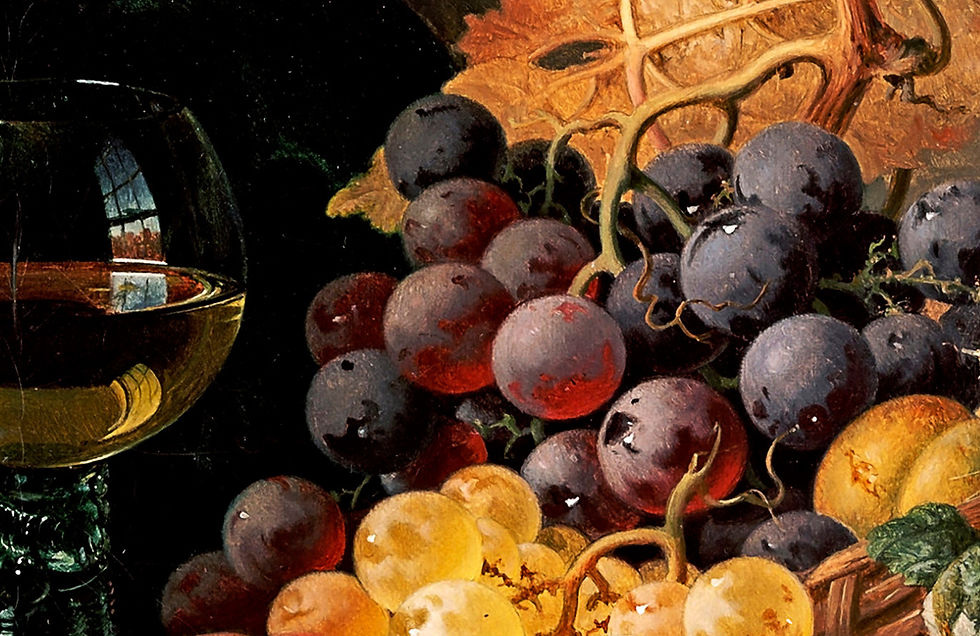 Miniatura: Pintura frutas - datada de 1886