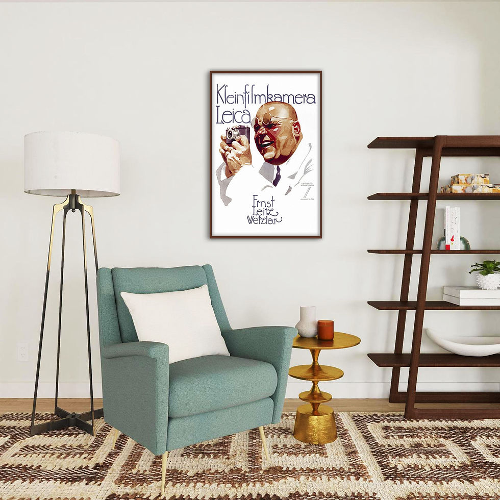Miniatura: Leica - Cartaz vanguardista de promoção da marca datado de 1925