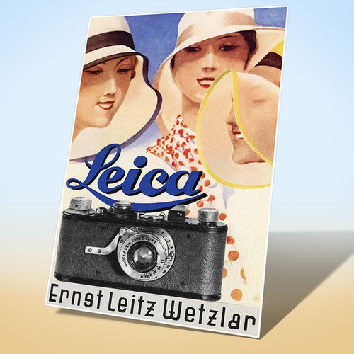 趣味 LEICA FOTO GRAFIE ENGLISH EDITION Leica - Cartaz de promoção da maquina fotografica datado de 1930